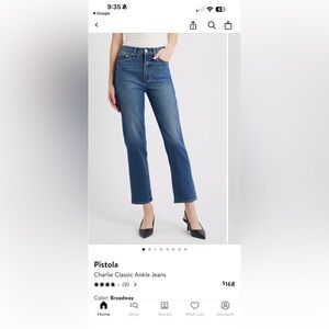 Pistola Blue Straight Leg Women's Jeans